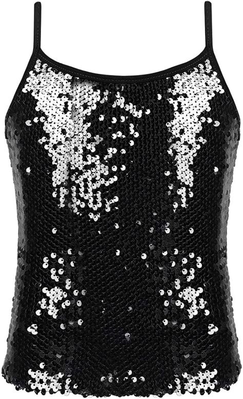 Black Sequin Tank Top