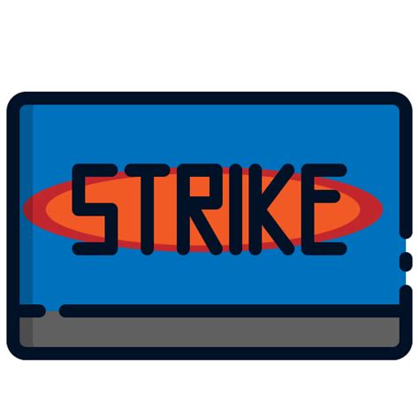strike generic outline color icon