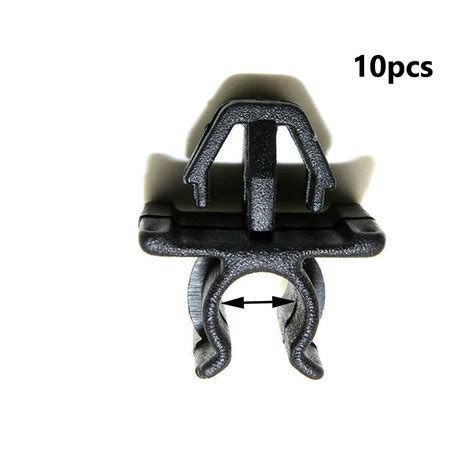 10pcs Car Hood Prop Rod Clip For Nissan Plastic Black GOOD QUALITY