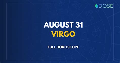 August 31 Zodiac Sign: Compatibility, Personality, Traits and More - DOSE