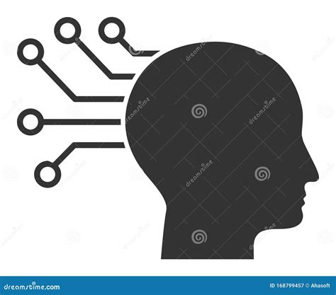 Icono De La Interfaz Neural Del Vector Plano Stock De Ilustraci N