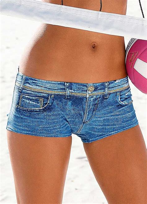 Kangaroos Denim Style Hotpants Denim Fashion Beach Wear Bikini Fashion