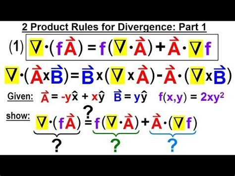 Physics Ch 67 1 Advanced E M Review Vectors 35 Of 55 2 Product Rules