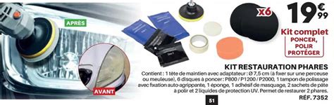 Promo Kit Restauration Phares Chez Shopix Icatalogue Fr