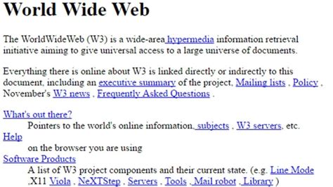 Check Out The World S 1st Web Page From 25 Years Ago On Internaut Day