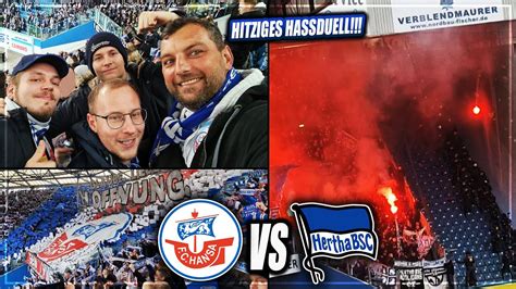 HITZIGES DUELL GEGEN RIVALEN STADIONVLOG Hansa Rostock Hertha BSC