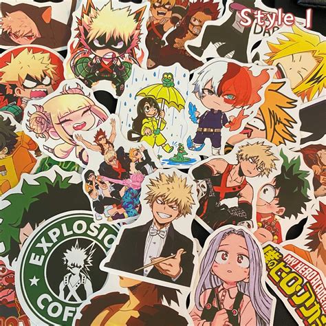 Mha Stickers Assorted My Hero Academia Stickers My Hero Etsy