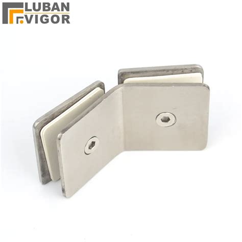 Stainless Steel 135 Degree Glass Clamp Diamond Type Shower Retaining Clip Partition Clip 2 5mm