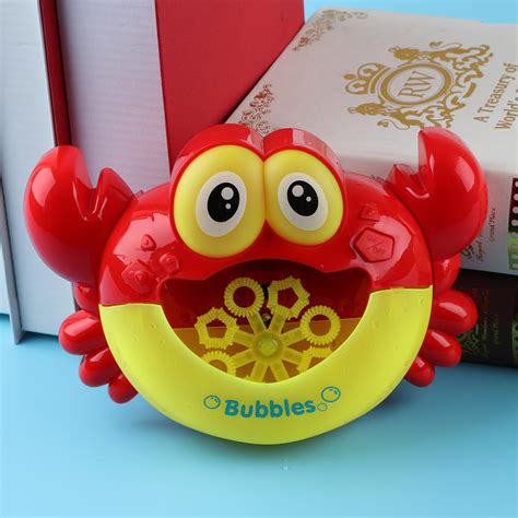 Buy Electric Crab Bubble Machine Bathtub Bubble Maker Light Music Baby