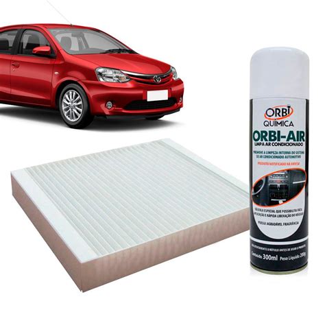 Filtro Do Ar Condicionado Cabine Toyota Etios Em Diante Limpa