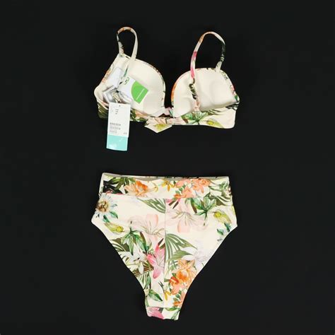 H M színes bikini Női ruházat Fürdőruhák Bikini