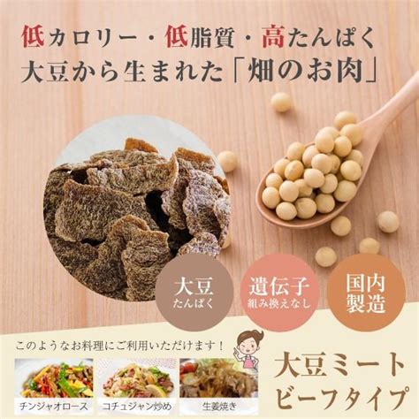 大豆ミート ビーフ フィレ バラ肉 タイプ 300g（ソイミート べジミート 業務用 Soy Meat） Soy Vege01