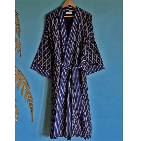 Mens Dressing Gown Cotton Dressing Gown Kimono Dressing Gown Mens