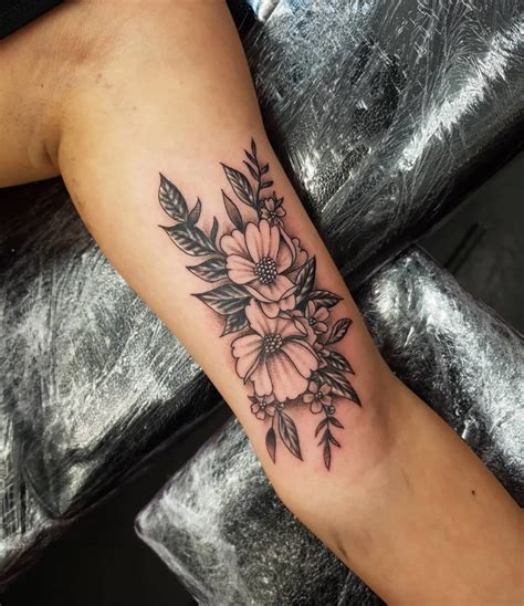 Flower Tattoo Wrist Cover Up