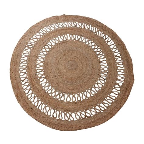 41% off on Embellished Round Braided Jute Rug | OneDayOnly