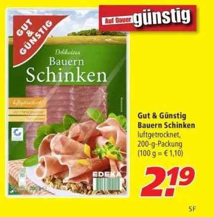 Gut G Nstig Bauern Schinken Angebot Bei Marktkauf Prospekte De