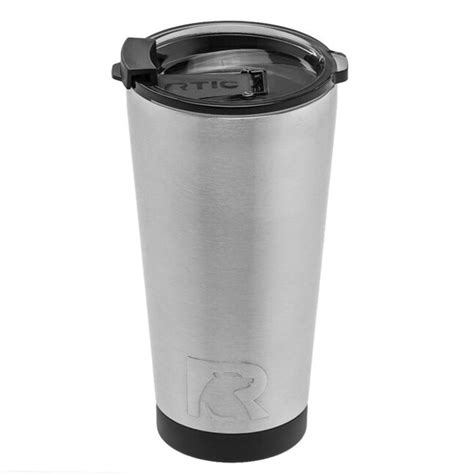 Rtic Outdoors 16 Fl Oz Stainless Steel Insulated Tumbler Stainless In The Water Bottles And Mugs