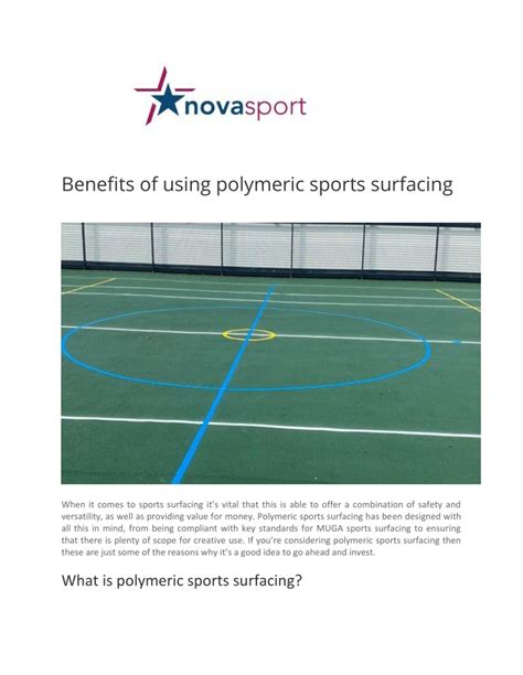 Ppt Benefits Of Using Polymeric Sports Surfacing Nova Sport Ltd