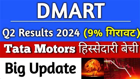 Dmart Share News Today Dmart Q2 Results 2024 Tata Motors Share News