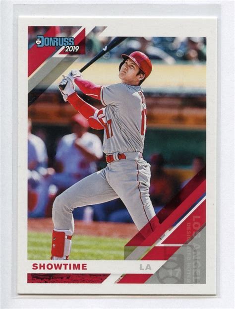 MLBトレーディングカード 大谷翔平 2019 Panini Donruss 164 Shohei Ohtani ルーキー2年目 メルカリ