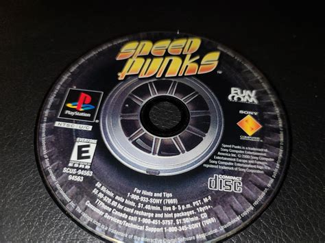 Speed Punks Item Only Playstation