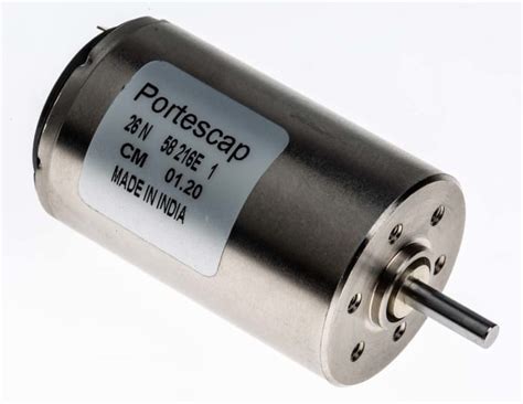 26n58 216e1 Portescap Portescap Brushed Dc Motor 575 W 12 V Dc 173 Mnm 4700 Rpm 3mm