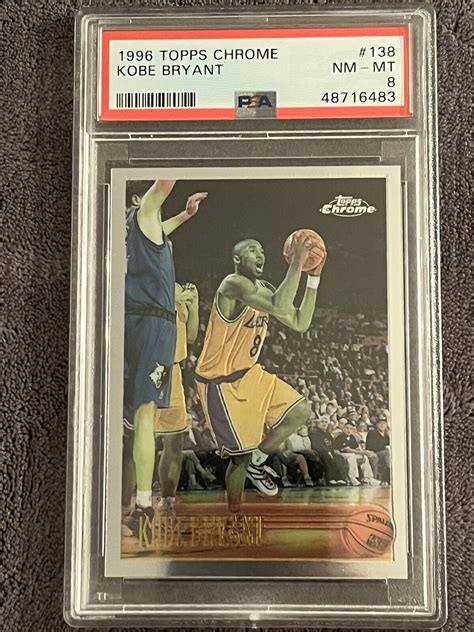 1996 97 Topps Chrome Kobe Bryant ROOKIE RC 138 PSA 8 NM MT EBay