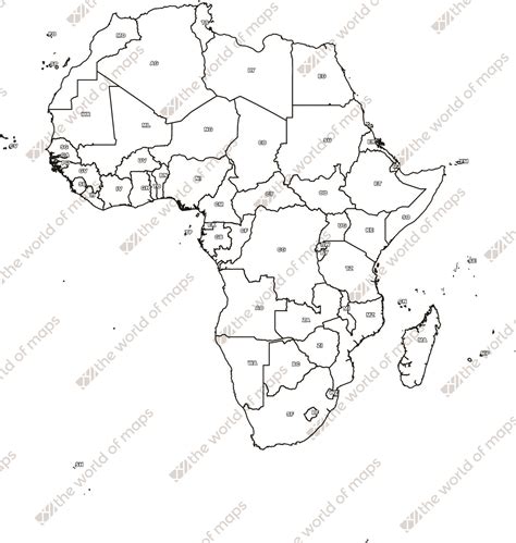 Digital Map Of Africa Free The World Of