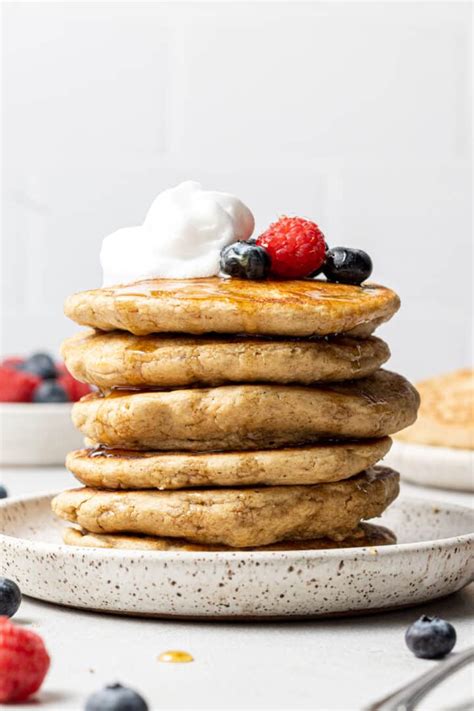 Oat Flour Pancakes Cookie Dough Diaries