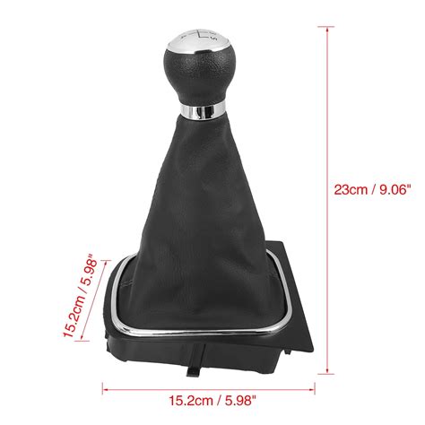 5 Speed Gear Stick Shift Knob Gaiter Boot Cover For Vw Golf 6 Mk5 Mk6 1k0711113bg