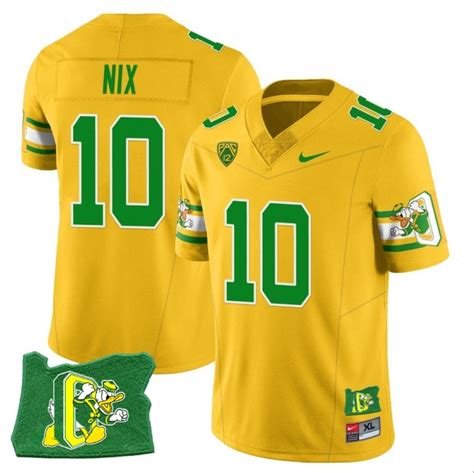 [Trending] Shop New Bo Nix Jersey #10 State Yellow