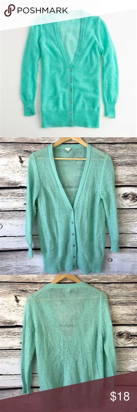 J Crew Factory Mohair Cardigan XL