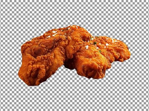 Delicioso Frango Frito Isolado Em Fundo Transparente Psd Premium