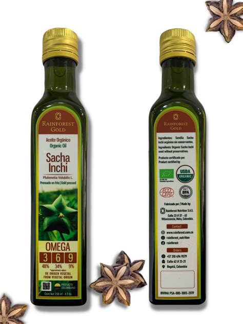 Aceite De Sacha Inchi Org Nico Rainforest Nutrition