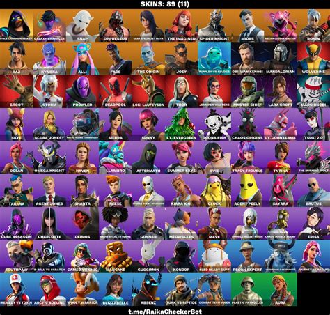 FA 89 OUTFITS FNCS CHAMPION SEEKER OL WOODY HOT MARAT GALAXY