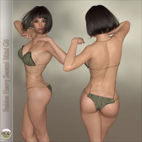 Fashion Heavy Sensual Bikini G8 3d Models For Daz Studio And Poser