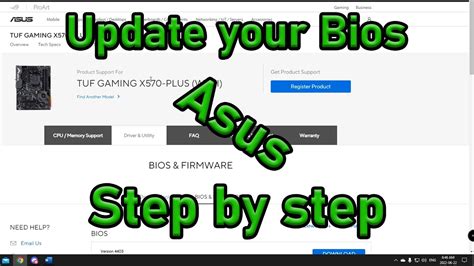 Asus Motherboard Bios Update How To Youtube