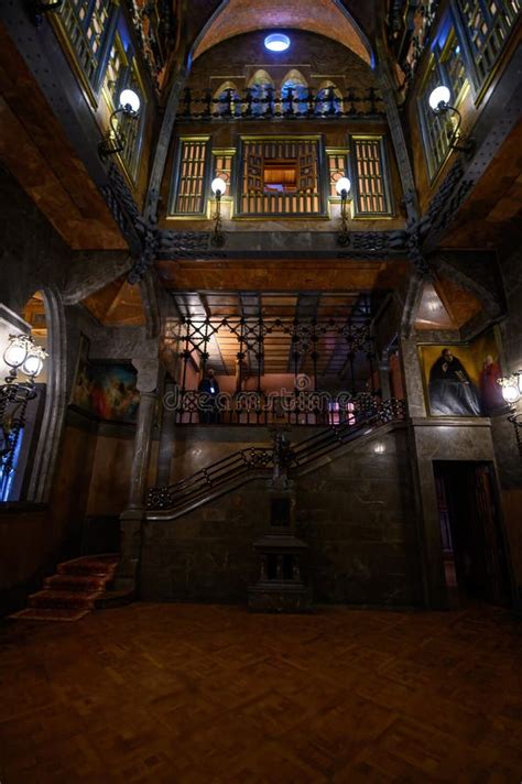 Interior of the Palau Guell in Barcelona, Spain Editorial Image - Image of antoni, designed ...