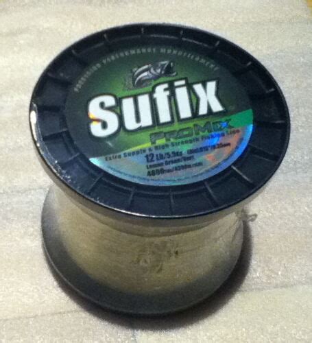 Sufix Promix Bulk Spool Fishing Line Lb Lemon Green Ebay