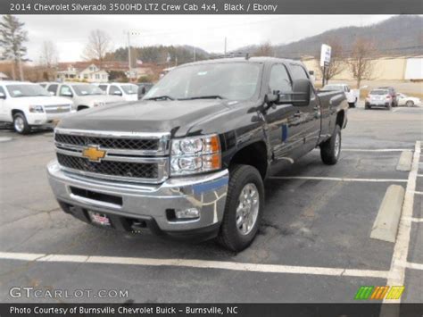 Black 2014 Chevrolet Silverado 3500hd Ltz Crew Cab 4x4 Ebony Interior