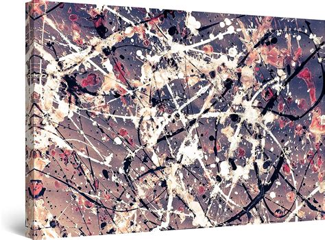 Startonight Quadro Su Tela Prospettiva Pollock Quadri Moderni