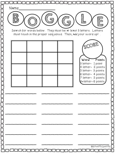 Printable Boggle Sheets Printable Word Searches