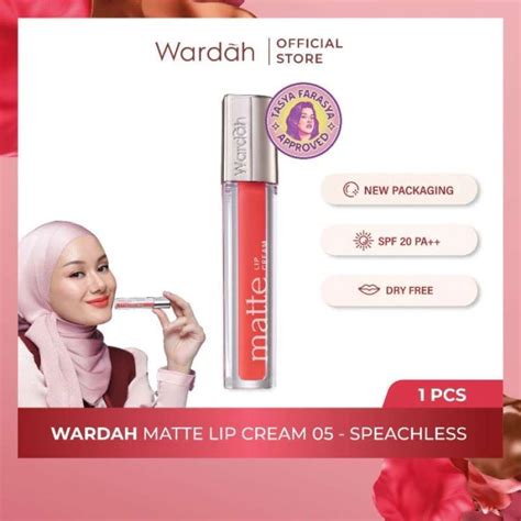 Jual Wardah Exclusive Matte Lip Cream Warna Intense Tahan Lama