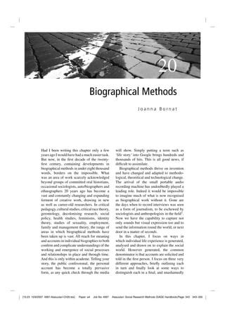 Biographical Methods Pdf