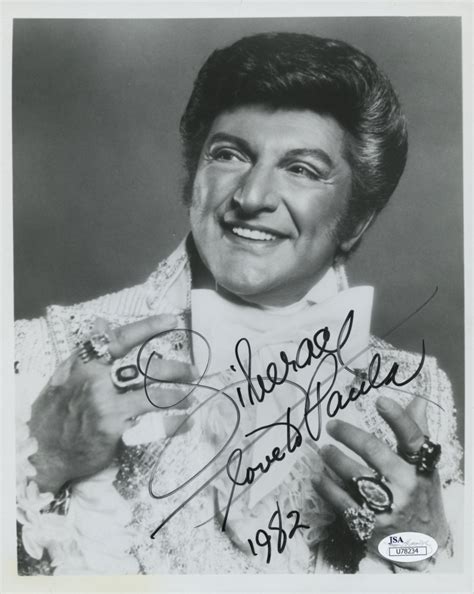 Liberace Signed 8x10 Photo Inscribed Love Jsa Coa Pristine Auction