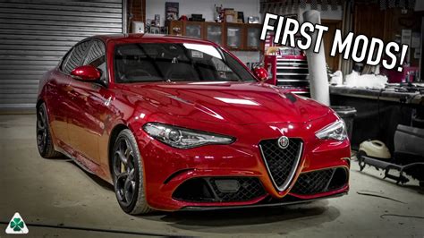 FIRST MODS To My Alfa Romeo Giulia QUADRIFOGLIO YouTube