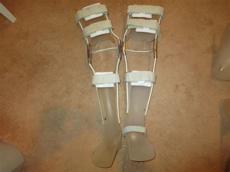 Thermoplastic Leather And Metal Kafo Full Leg Orthopedic Polio Braces