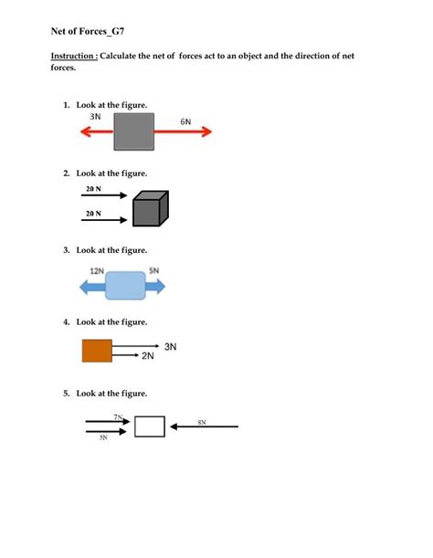 Calculate The Net Force Worksheet Live Worksheets Worksheets Library