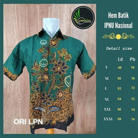 Jual BATIK IPNU IPPNU NASIONAL Shopee Indonesia