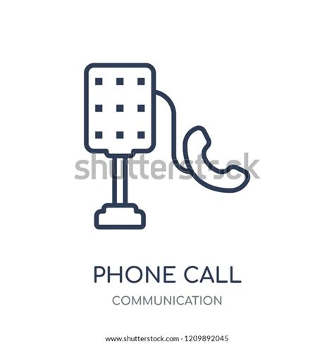 Phone Call Icon Phone Call Linear Stock Vector Royalty Free